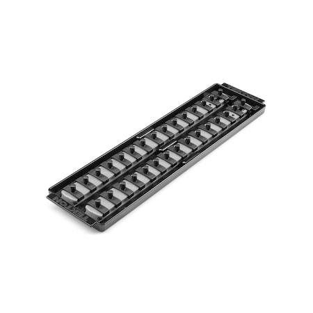 Tekton 1/4 Inch Drive 2-Rail Socket Organizer Set, Gray (30-Tool) OST02330